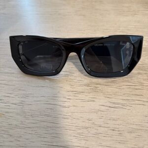 Miu Miu Glossy Black Square Sunglasses